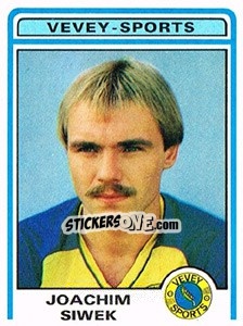Cromo Joachim Siwek - Football Switzerland 1982-1983 - Panini