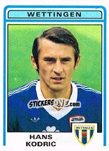 Cromo Hans Kodric - Football Switzerland 1982-1983 - Panini