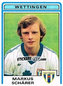 Cromo Markus Scharer - Football Switzerland 1982-1983 - Panini