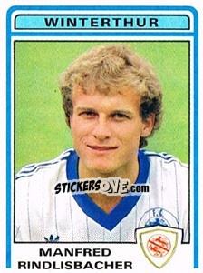 Sticker Manfred Rindlisbacher - Football Switzerland 1982-1983 - Panini