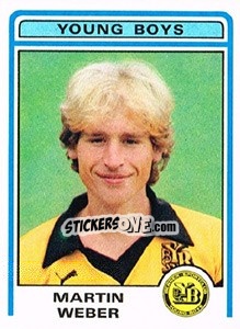 Sticker Martin Weber - Football Switzerland 1982-1983 - Panini