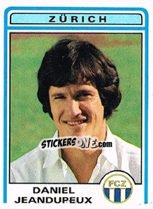 Sticker Daniel Jeandupeux - Football Switzerland 1982-1983 - Panini