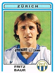 Sticker Fritz Baur - Football Switzerland 1982-1983 - Panini