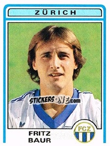 Figurina Fritz Baur - Football Switzerland 1982-1983 n. 279 - Panini