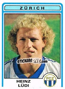 Cromo Heinz Ludi - Football Switzerland 1982-1983 - Panini