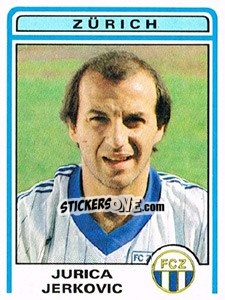 Sticker Jurica Jerkovic - Football Switzerland 1982-1983 - Panini