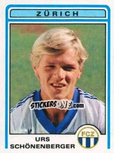 Sticker Urs Schonenberger - Football Switzerland 1982-1983 - Panini