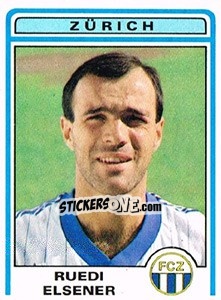 Sticker Ruedi Elsener - Football Switzerland 1982-1983 - Panini
