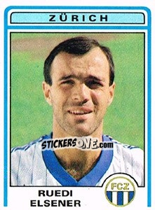 Sticker Ruedi Elsener - Football Switzerland 1982-1983 n. 287 - Panini