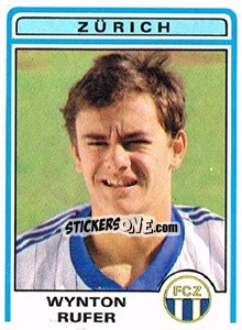 Sticker Wynton Rufer - Football Switzerland 1982-1983 - Panini