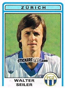 Sticker Walter Seiler - Football Switzerland 1982-1983 - Panini