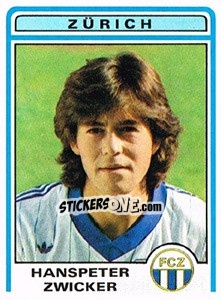 Cromo Hanspeter Zwicker - Football Switzerland 1982-1983 - Panini