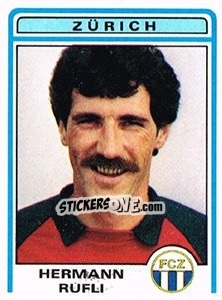 Sticker Hermann Rufli - Football Switzerland 1982-1983 n. 291 - Panini