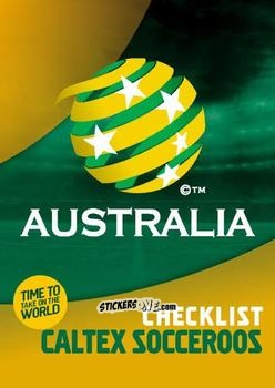 Sticker Caltex Socceroos - Football Australia Trading Cards 2017-2018 n. 1 - Tap'N'Play