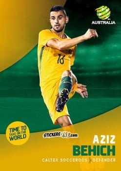 Sticker Aziz Behich - Football Australia Trading Cards 2017-2018 n. 2 - Tap'N'Play