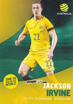Sticker Jackson Irvine - Football Australia Trading Cards 2017-2018 n. 5 - Tap'N'Play