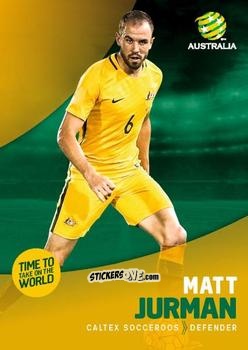 Sticker Matt Jurman - Football Australia Trading Cards 2017-2018 n. 8 - Tap'N'Play