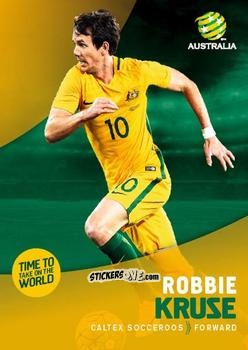 Figurina Robbie Kruse - Football Australia Trading Cards 2017-2018 n. 9 - Tap'N'Play