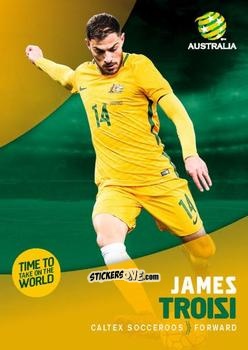 Cromo James Troisi - Football Australia Trading Cards 2017-2018 n. 19 - Tap'N'Play