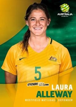 Sticker Laura Alleway - Football Australia Trading Cards 2017-2018 n. 22 - Tap'N'Play