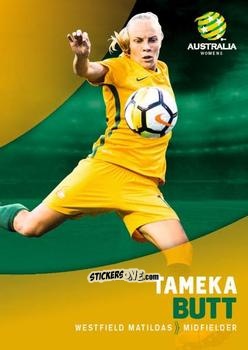 Sticker Tameka Butt - Football Australia Trading Cards 2017-2018 n. 24 - Tap'N'Play