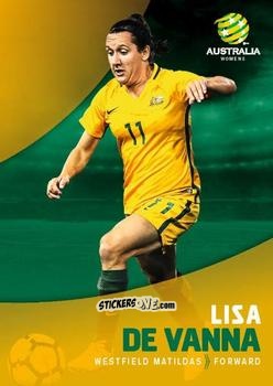 Sticker Lisa De Vanna - Football Australia Trading Cards 2017-2018 n. 28 - Tap'N'Play