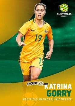 Sticker Katrina Gorry - Football Australia Trading Cards 2017-2018 n. 30 - Tap'N'Play