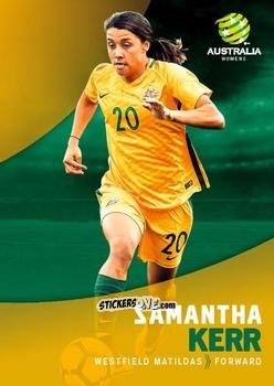 Figurina Samantha Kerr - Football Australia Trading Cards 2017-2018 n. 34 - Tap'N'Play