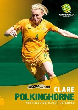 Sticker Clare Polkinghorne - Football Australia Trading Cards 2017-2018 n. 36 - Tap'N'Play