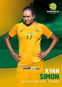 Figurina Kyah Simon - Football Australia Trading Cards 2017-2018 n. 38 - Tap'N'Play