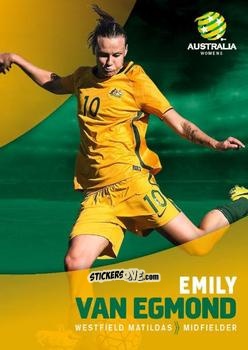 Sticker Emily van Egmond - Football Australia Trading Cards 2017-2018 n. 39 - Tap'N'Play