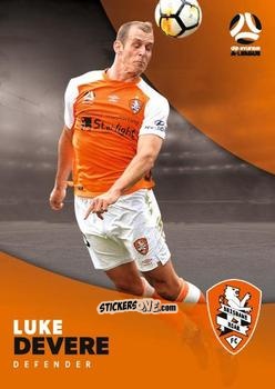 Cromo Luke DeVere - Football Australia Trading Cards 2017-2018 n. 61 - Tap'N'Play