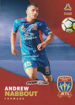 Sticker Andrew Nabbout - Football Australia Trading Cards 2017-2018 n. 130 - Tap'N'Play