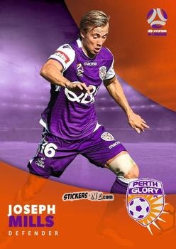 Sticker Joseph Mills - Football Australia Trading Cards 2017-2018 n. 145 - Tap'N'Play