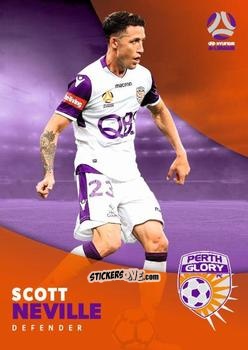 Sticker Scott Neville - Football Australia Trading Cards 2017-2018 n. 146 - Tap'N'Play