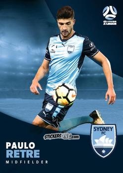 Figurina Paulo Retre - Football Australia Trading Cards 2017-2018 n. 163 - Tap'N'Play