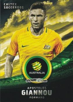 Sticker Apostolos Giannou - Football Australia Trading Cards 2016-2017 n. 5 - Tap'N'Play