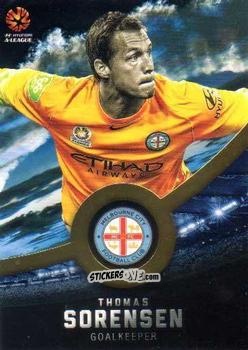 Sticker Thomas Sorensen - Football Australia Trading Cards 2016-2017 n. 104g - Tap'N'Play