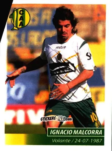 Sticker Ignacio Malcorra - Fùtbol Argentino 2011 n. 14 - Panini