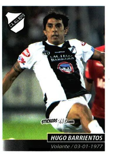 Sticker Hugo Barrientos - Fùtbol Argentino 2011 n. 19 - Panini
