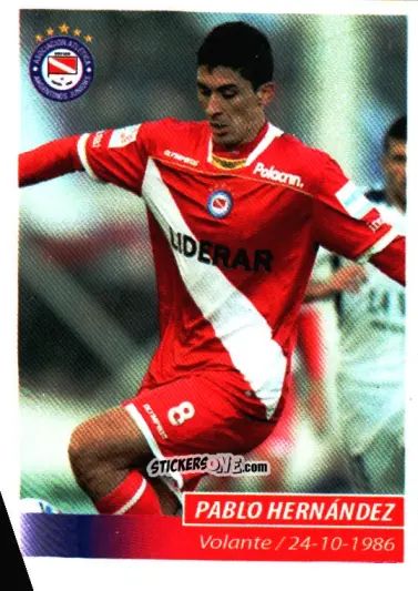 Sticker Pablo Hernández - Fùtbol Argentino 2011 n. 34 - Panini