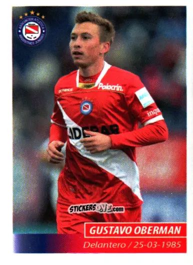 Sticker Gustavo Oberman - Fùtbol Argentino 2011 n. 38 - Panini