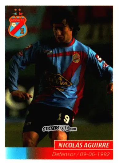 Sticker Nicolás Aguirre - Fùtbol Argentino 2011 n. 48 - Panini