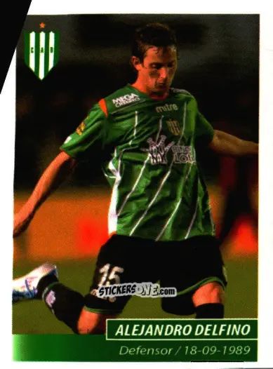 Sticker Alejandro Delfino - Fùtbol Argentino 2011 n. 73 - Panini