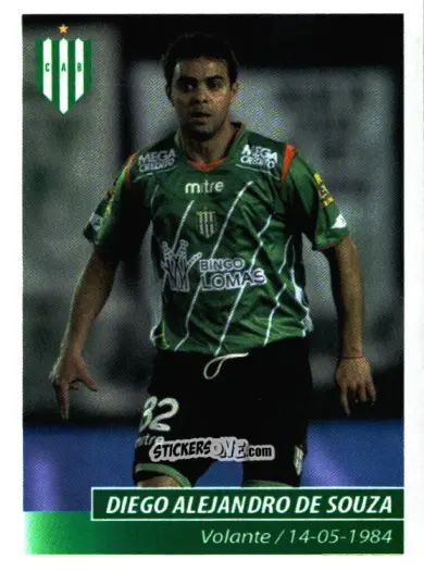 Sticker Diego Alejandro de Souza - Fùtbol Argentino 2011 n. 79 - Panini