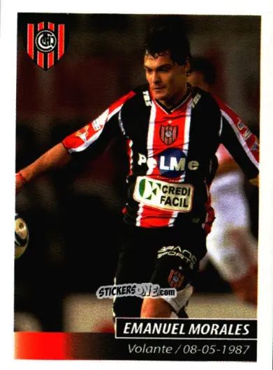Sticker Emanuel Morales - Fùtbol Argentino 2011 n. 112 - Panini