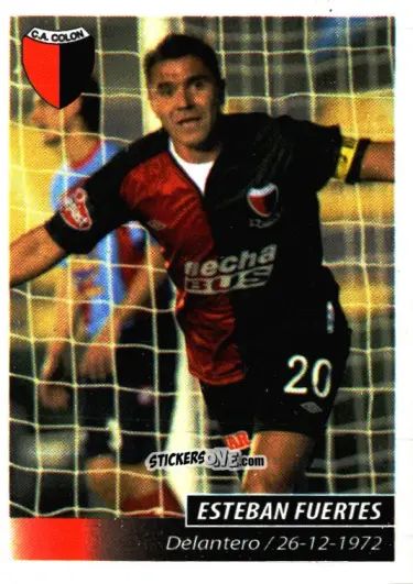 Cromo Esteban Fuertes - Fùtbol Argentino 2011 n. 127 - Panini