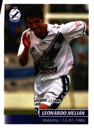 Sticker Leonardo Melián - Fùtbol Argentino 2011 n. 138 - Panini