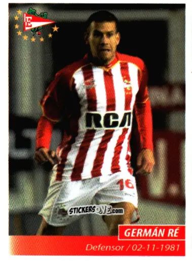 Sticker Germán Ré - Fùtbol Argentino 2011 n. 150 - Panini