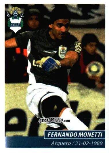 Sticker Fernando Monetti - Fùtbol Argentino 2011 n. 178 - Panini